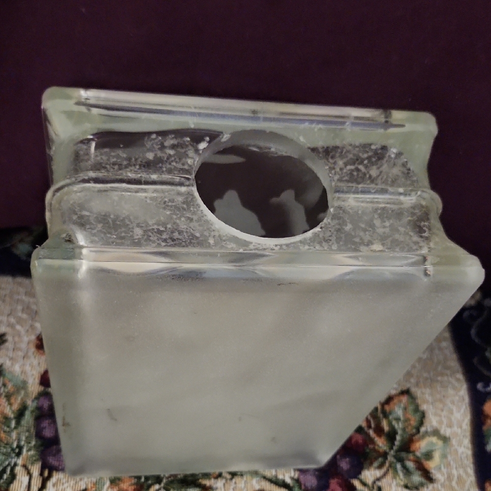 $40 Add On Cubed Frosted Glass Wolf Decor - Picture 7 of 11